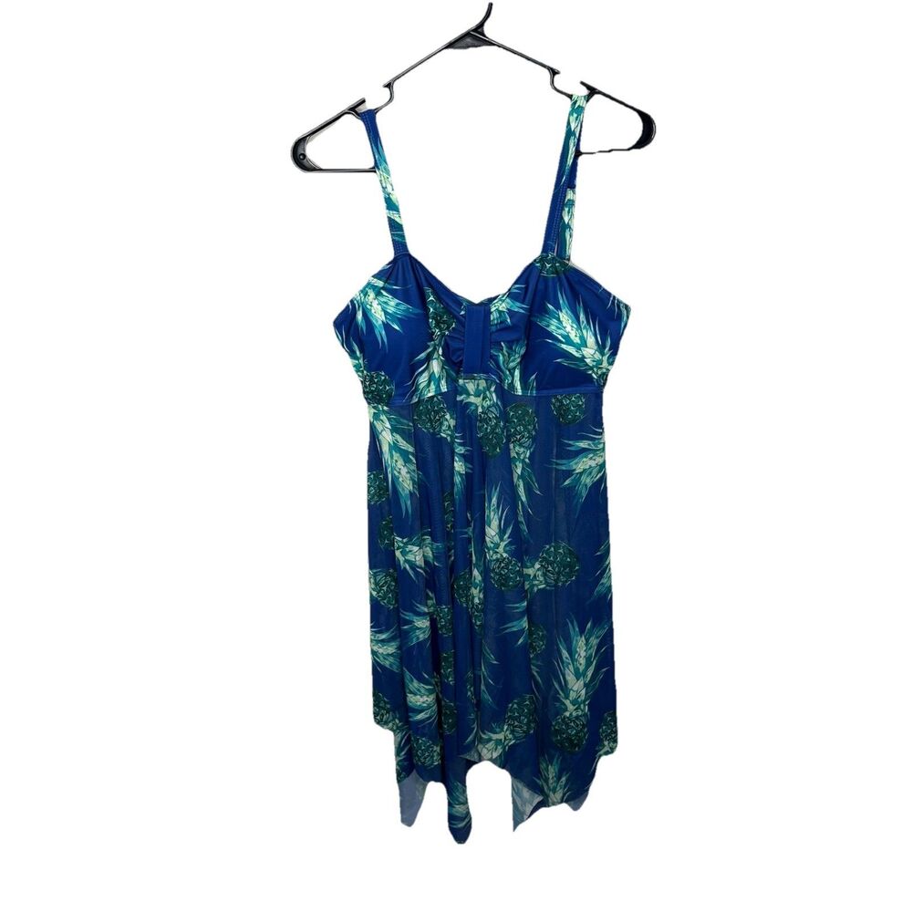 Amazon Pineapple Modest Colorful Swim Dress No Bottoms Size 3XL Good Condition